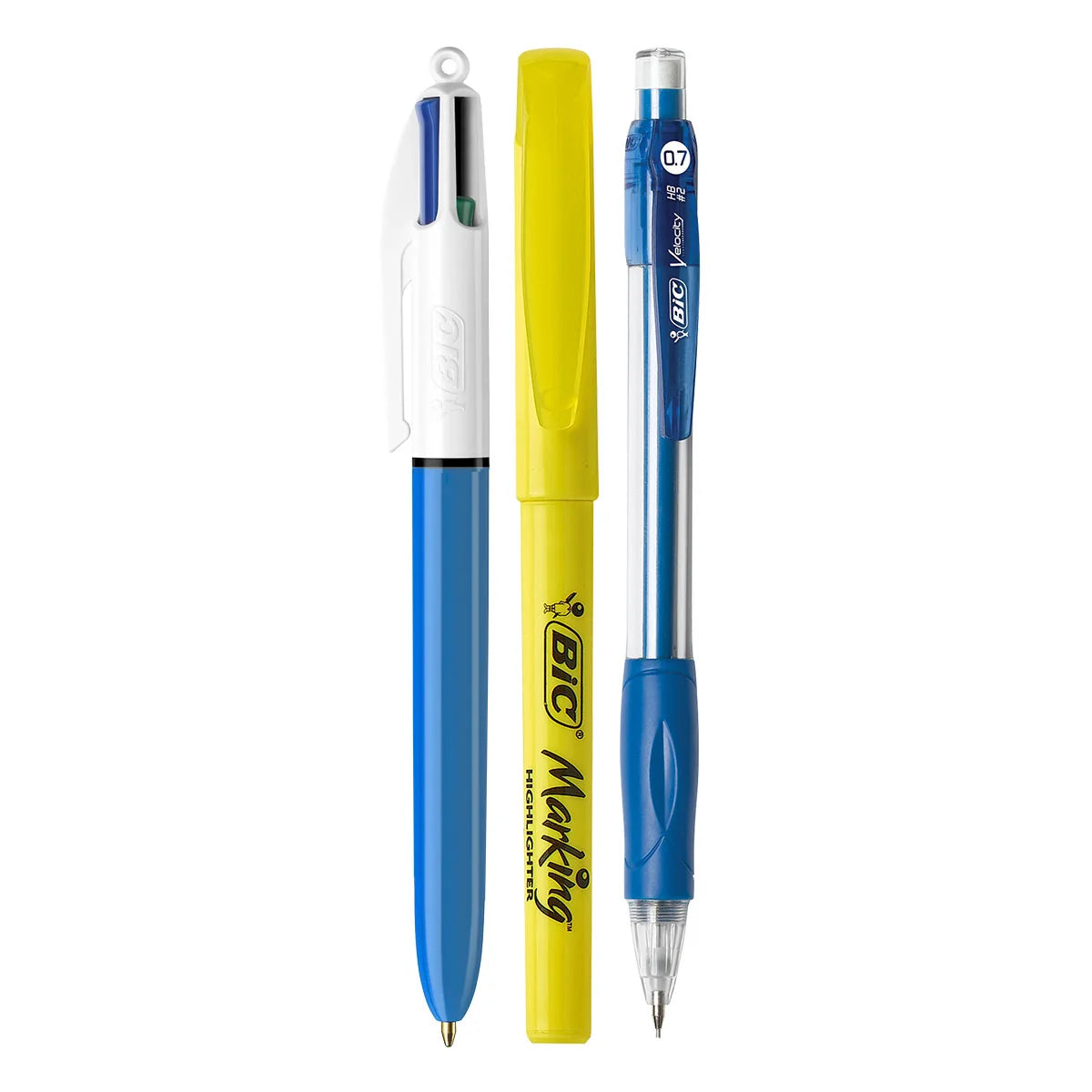 Kit Universidade BIC 4 Núcleos + Marca Texto + Lapiseira