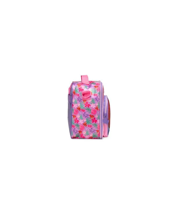 Kit Mochila de Rodinha + Lancheira Térmica Infantil Feminina Ariel e Linguado – Rosa