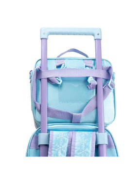 Kit Mochila + Lancheira Térmica + Estojo Infantil Feminino Frozen – Azul Claro
