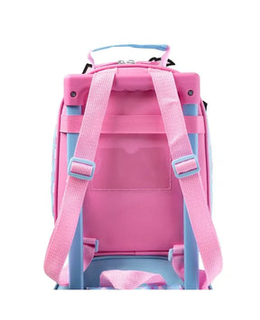 Kit Mochila de Rodinha + Lancheira Térmica Infantil Marie Baby Rosa Claro