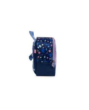 Kit Mochila de Rodinha + Lancheira Térmica + Estojo Infantil Feminino Stitch