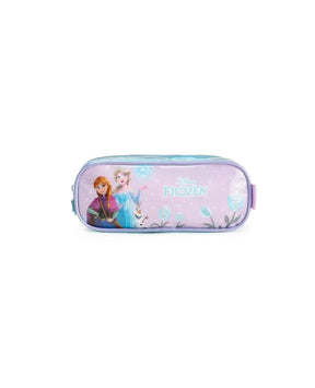 Kit Mochila + Lancheira Térmica + Estojo Infantil Feminino Frozen – Azul Claro