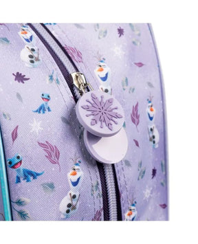 Kit Mochila e Lancheira Térmica Infantil Frozen Elsa e Anna Lilás