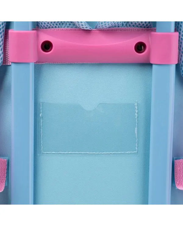 Kit Mochila de Rodinha + Lancheira Térmica Infantil Marie Baby Rosa Claro