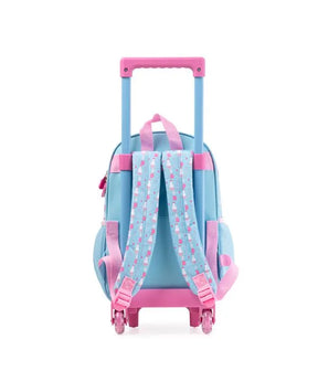 Kit Mochila de Rodinha + Lancheira Térmica Infantil Marie Baby Rosa Claro