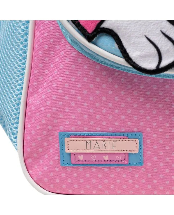 Kit Mochila de Rodinha + Lancheira Térmica Infantil Marie Baby Rosa Claro