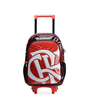 Kit Mochila de Rodinha + Lancheira Térmica + Estojo Flamengo Masculino Oficial