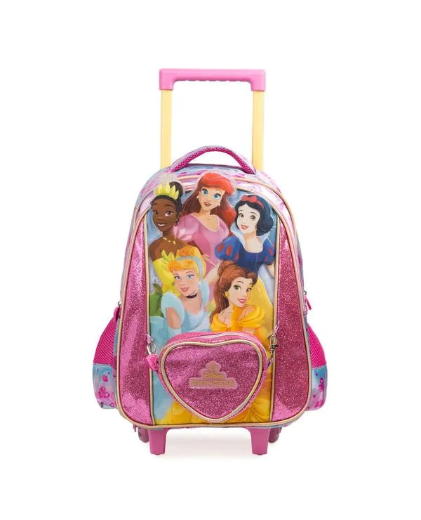 Kit Mochila e Lancheira Térmica Infantil Feminina Princesas – Rosa