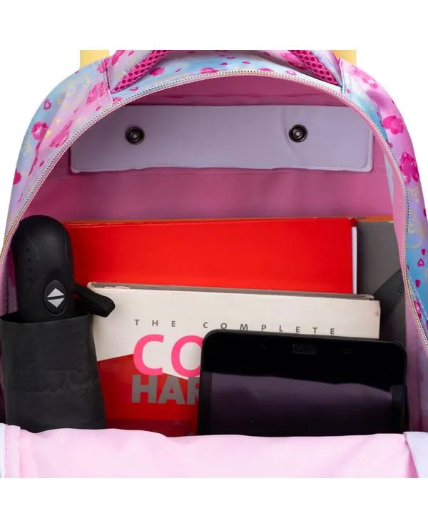 Kit Mochila e Lancheira Térmica Infantil Feminina Princesas – Rosa