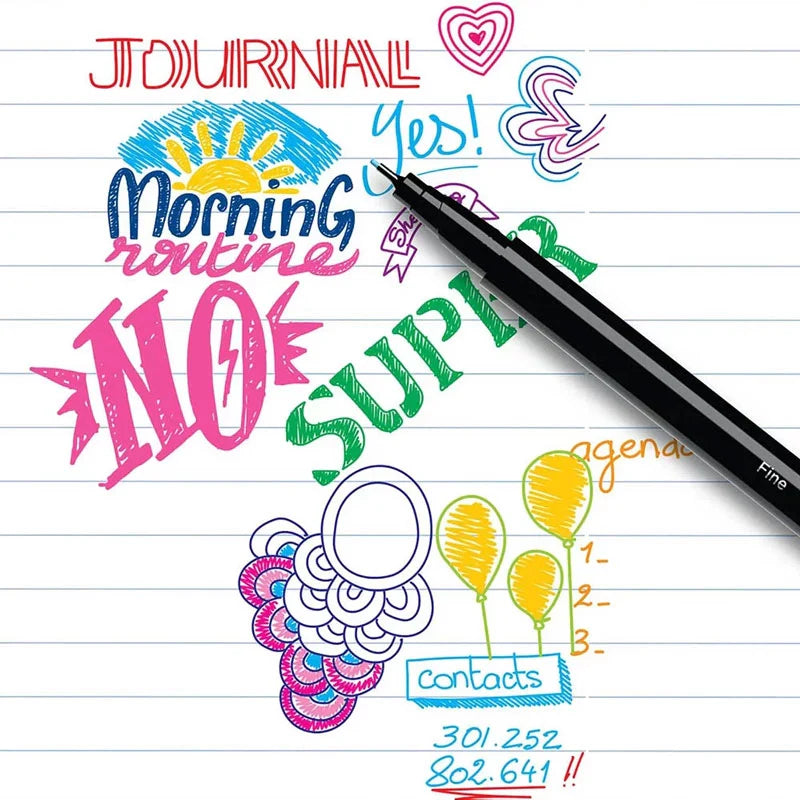 Kit Lettering BIC Tons Pastéis com 12 Itens