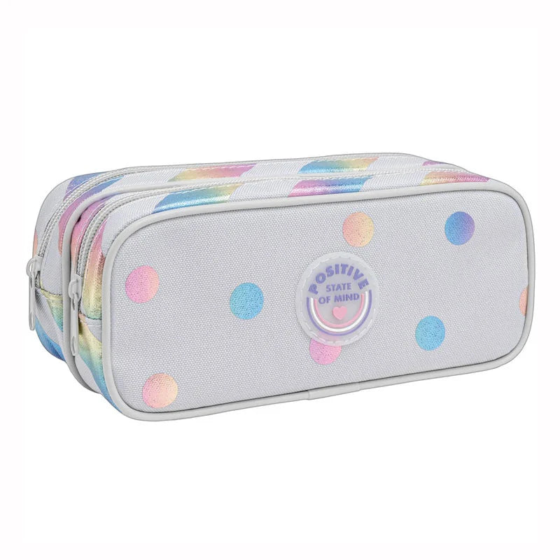 Estojo escolar duplo com zíper - 325261 - Académie Listras Poás - Tilibra