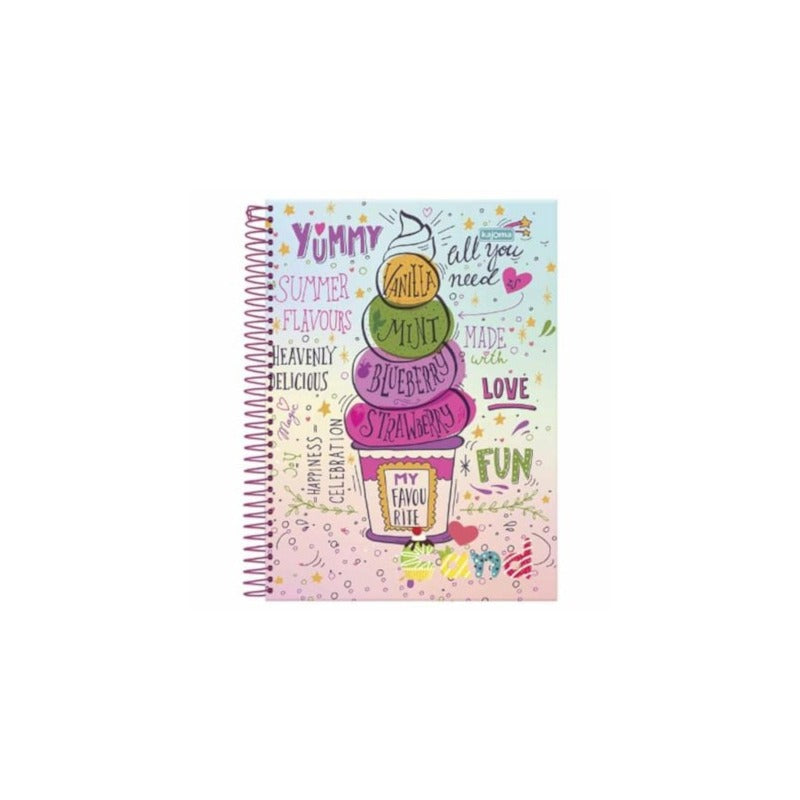 Caderno Esp Love Candy 15Mat 300Fls Kajoma