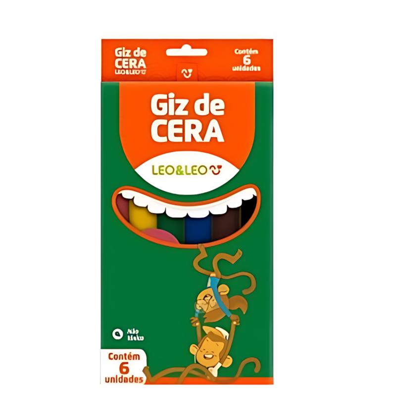 Giz De Cera 6 Núcleos Fino Leo E Leo