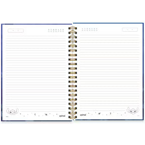 Caderno Universitário Stitch Premium 80 Folhas - Capa Dura Glitter e Hotstamping