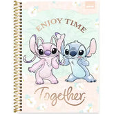 Caderno Universitário Stitch Spiral 80 Folhas - Capa Dura Hotstamping