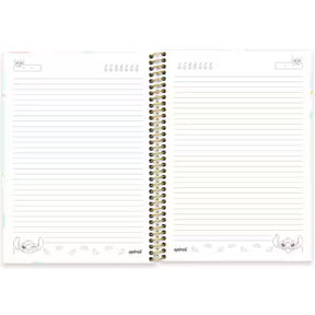 Caderno Universitário Stitch Spiral 80 Folhas - Capa Dura Hotstamping
