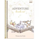 Caderno Universitário Pooh Spiral 80 Folhas - Capa Dura Hotstamping