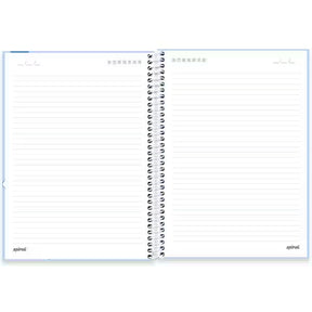 Caderno Universitário Hello Kitty e Amigos Spiral 80 Folhas - Capa Dura Hotstamping