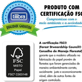 Pimenta Caderno Preta Tilibra