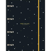 Caderno Argolado Cartonado Universitário Com Elástico West Village 80 Folhas