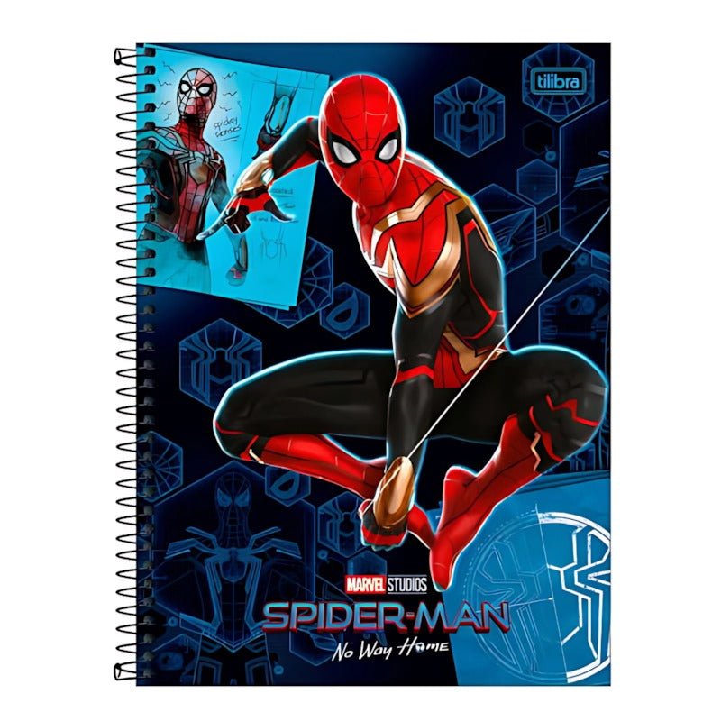 Caderno Univ Cd Spider Light 160Fls 10Mat Tilibra