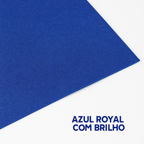 Placa Eva C/Brilho 40Cmx48Cm Az Royal Leo E Leo