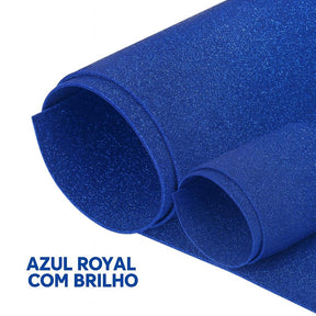 Placa Eva C/Brilho 40Cmx48Cm Az Royal Leo E Leo