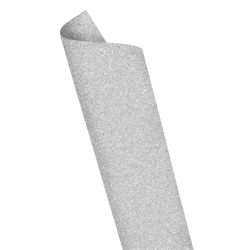 Placa Eva C/Brilho 40Cmx48Cm Prata Leo E Leo