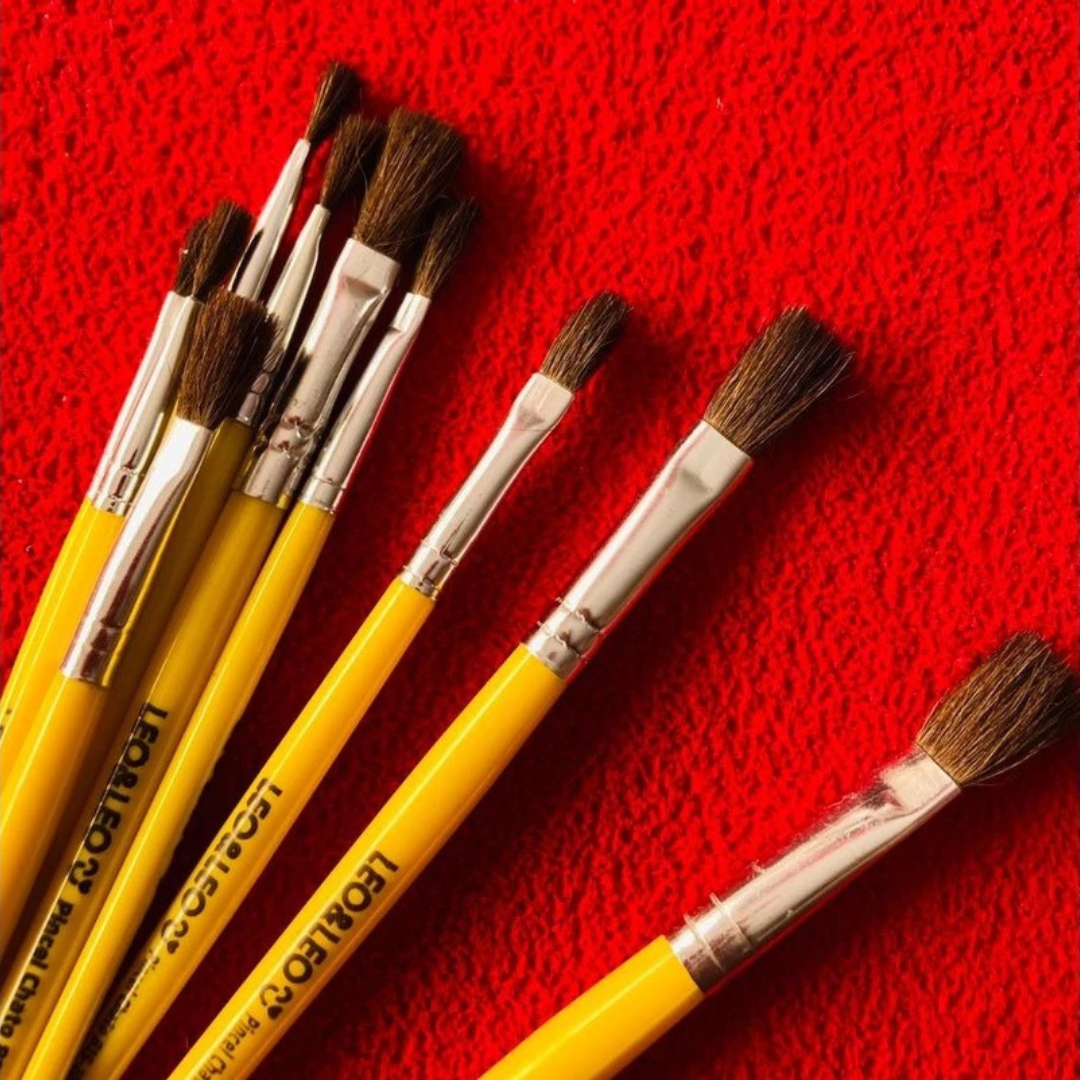 Pincel Escolar Chato Leo E Leo