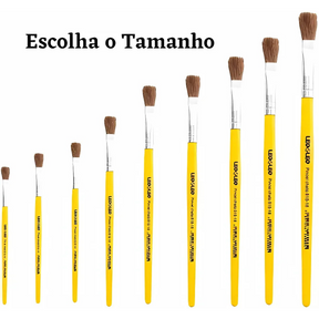 Pincel Escolar Chato Leo E Leo