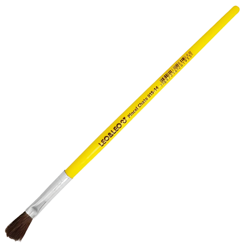 Pincel Escolar Chato Leo E Leo