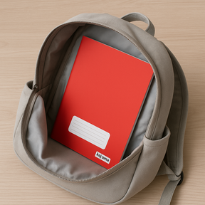 Caderno Brochura Liso Vermelho Kajoma 96 folhas