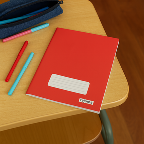 Caderno Brochura Liso Vermelho Kajoma 96 folhas