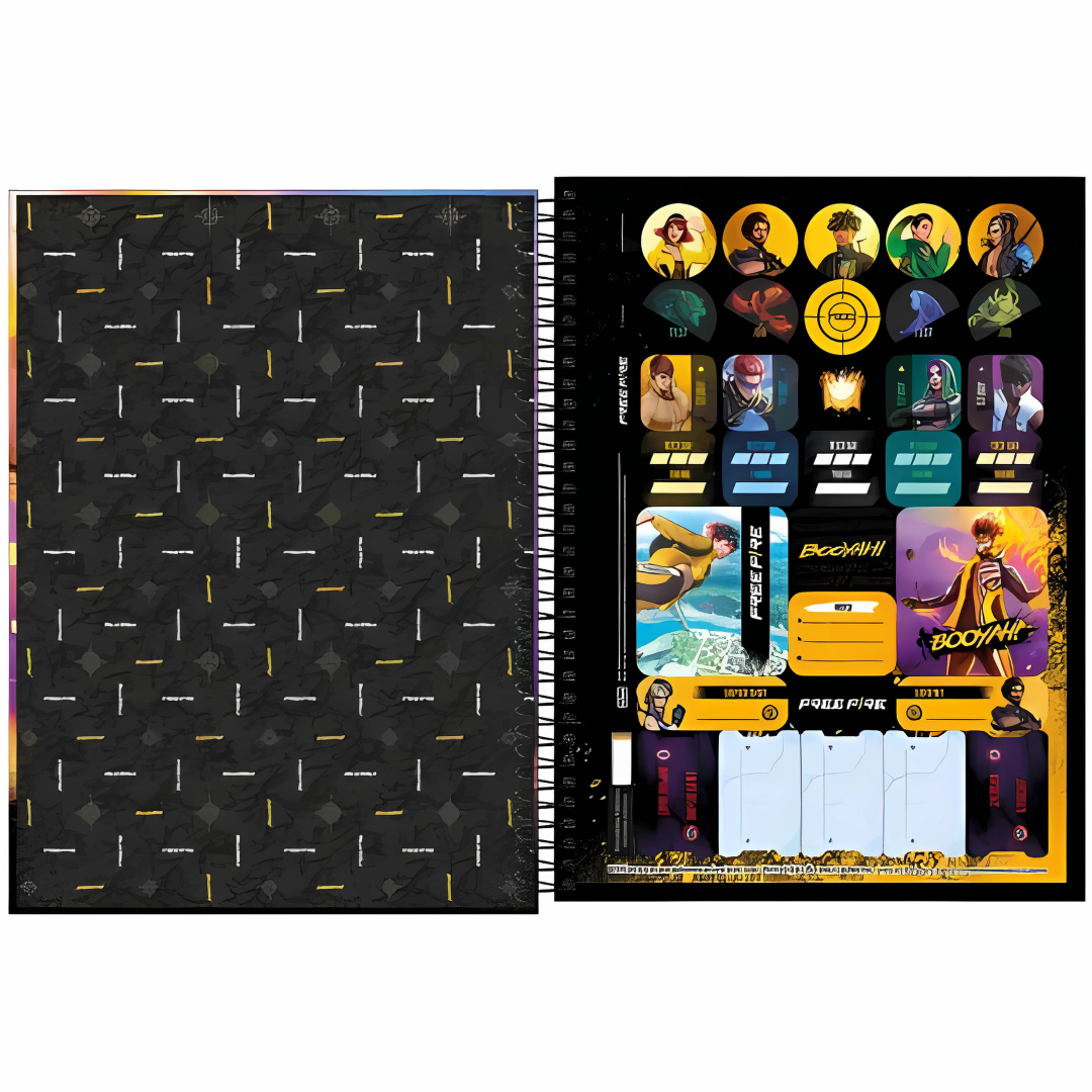 Caderno Cd Univ Free Fire 10M 160Fls Tilibra