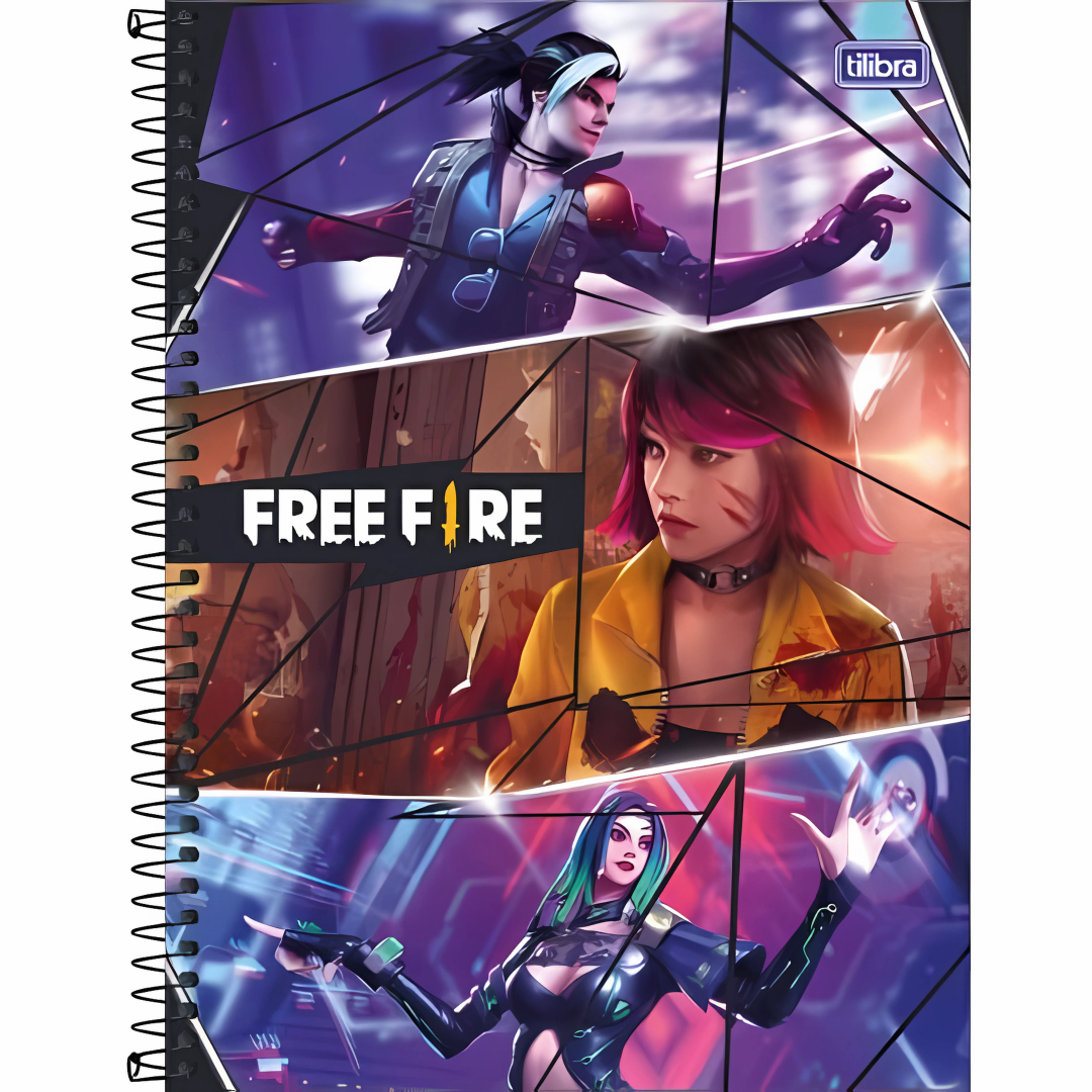 Caderno Cd Univ Free Fire 16M 256Fls Tilibra