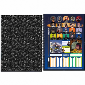 Caderno Cd Univ Free Fire 16M 256Fls Tilibra