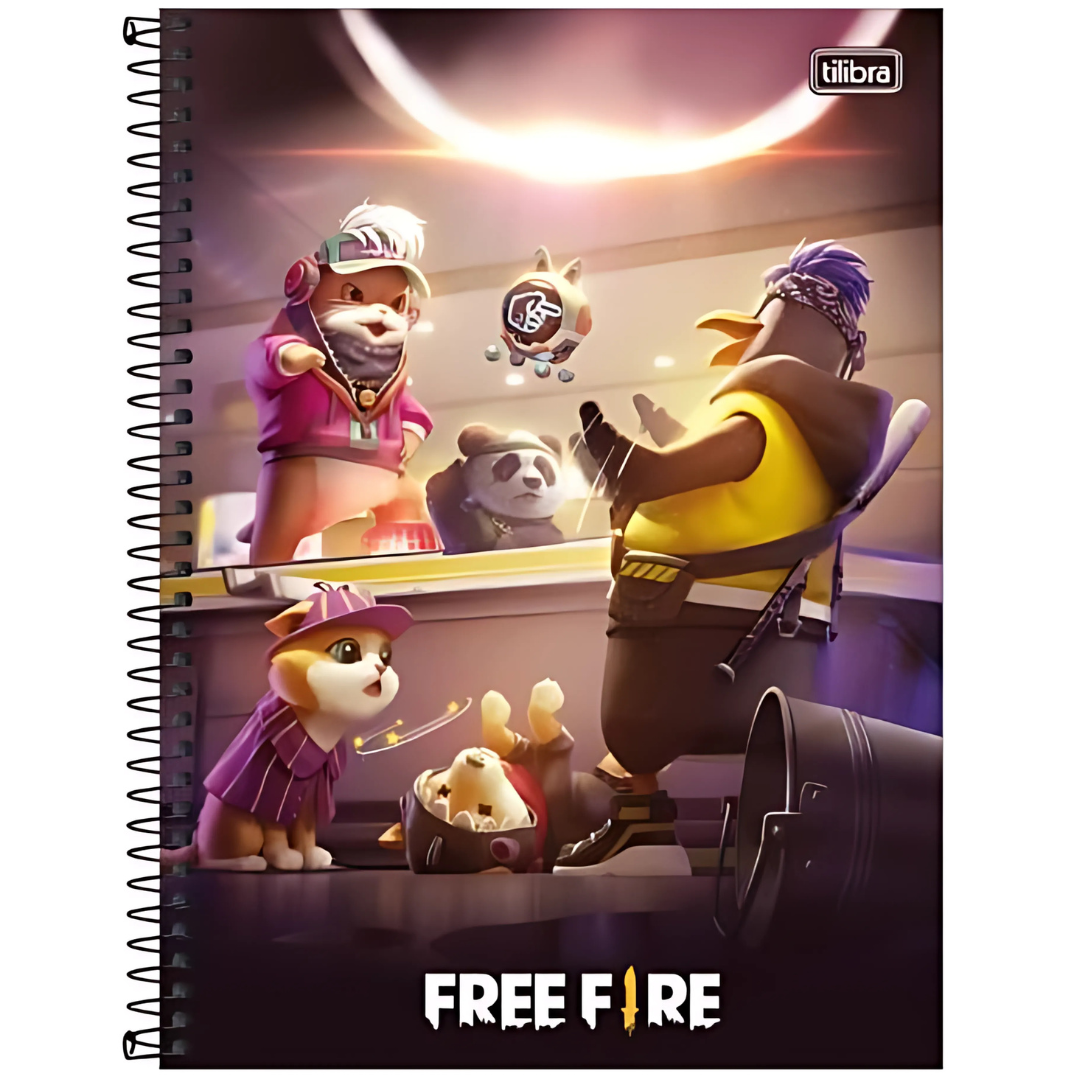 Caderno Cd Univ Free Fire 16M 256Fls Tilibra
