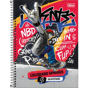 Caderno Espiral Capa Dura Universitário Rio 10 Matérias 160 Folhas