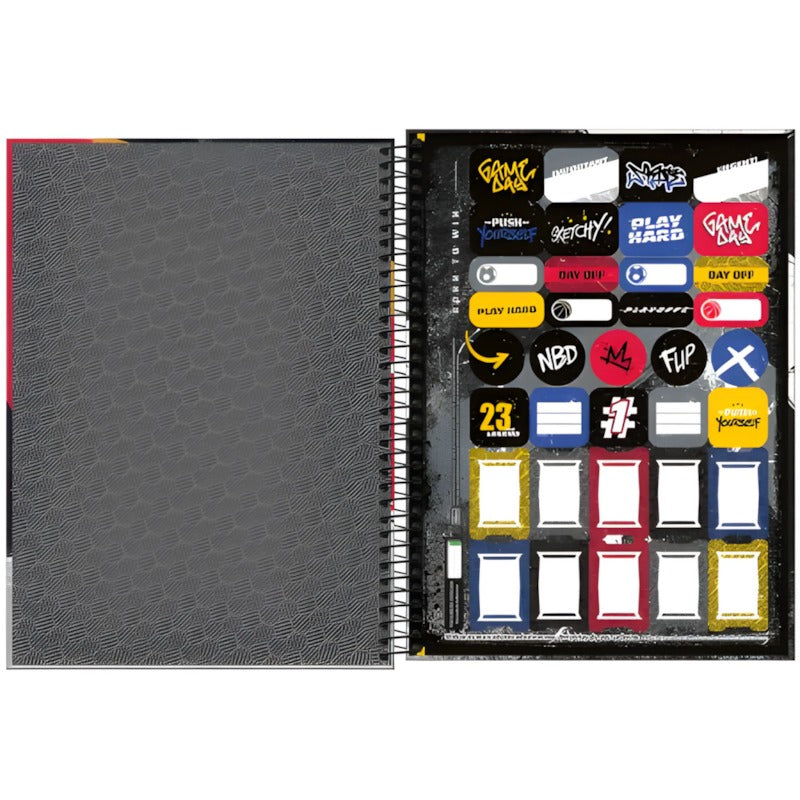 Caderno Espiral Capa Dura Universat¿Rio 1 Material 80 Folhas