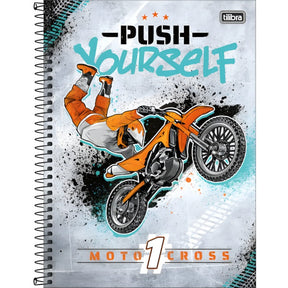 Caderno Espiral Capa Dura Universat¿Rio 1 Material 80 Folhas