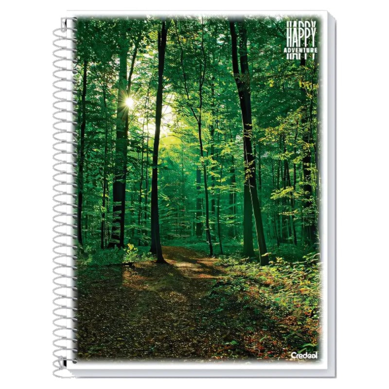 Caderno Univ Cd 1Mt Happy 80Fls Credeal