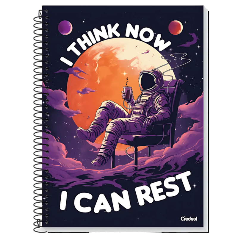 Caderno Universitário Capa Dura 12Mt 240Fls My Collection Masc Credeal