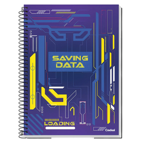 Caderno Universitário Capa Dura 12Mt 240Fls My Collection Masc Credeal