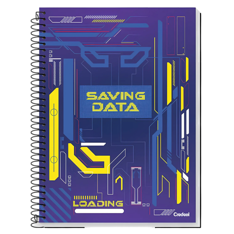 Caderno Universitário Capa Dura 12Mt 240Fls My Collection Masc Credeal