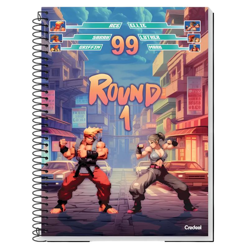 Caderno Universitário Capa Dura 12Mt 240Fls My Collection Masc Credeal