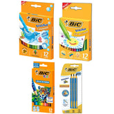 Kit Escolar Pré-Escola BIC com Lápis, Giz de Cera, Canetinhas e Lápis de Cor