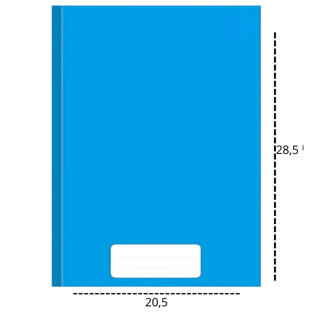 Caderno Broch Capa Dura Azul 80Fls Smart