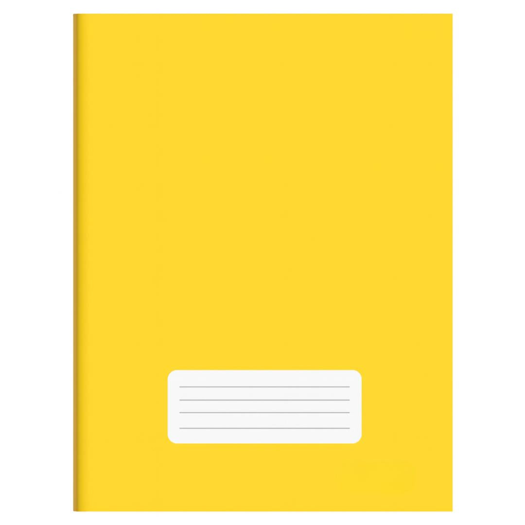 Caderno Amarelo 1/4 Brochura Capa Dura Smart