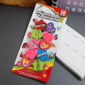 Kit Apontador e Borracha Temático Interponte