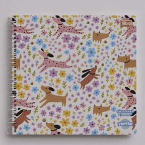 Caderno Espiral Capa Dura Desenho Feminino 80 Folhas Tilibra